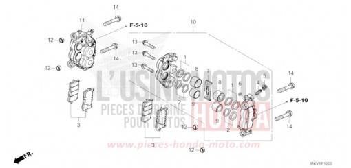 ETRIER DE FREIN AVANT NSS750S de 2025